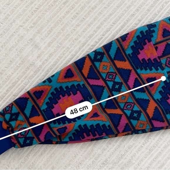 Vintage Wildrose Men’s Native Aztec Print 1/4 Zip Fuzzy Sherpa Sweater - Picture 10 of 10